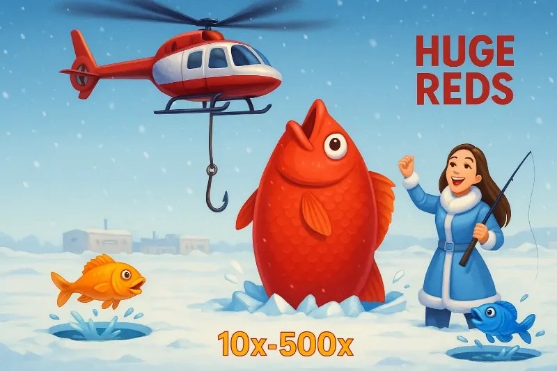 Ice fishing game in Germany